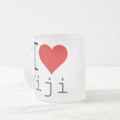 I LIEBE FIJI MATTGLASTASSE (Vorderseite Links)