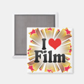 I Liebe Film Magnet (Vorderseite/Rückseite)