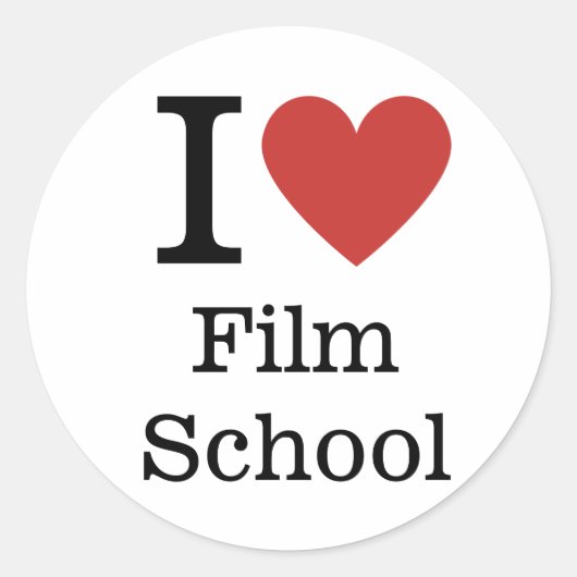 I ❤️ Liebe Film School STICKER (Vorderseite)