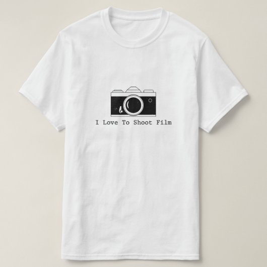I Liebe, Film zu schießen T-Shirt (Design vorne)