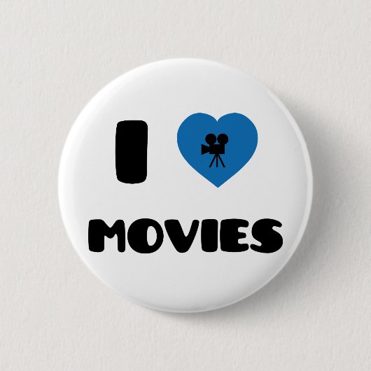 I Liebe-Filme Button (Vorderseite)