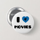 I Liebe-Filme Button (Vorne & Hinten)