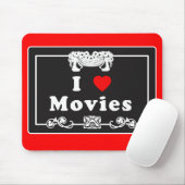 I Liebe-Filme mit stiller Film-Flair Mousepad (Mit Mouse)