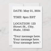 I ❤️ Liebe Finance Einladung (Rückseite)