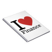 I ❤️ Liebe Finance - Finance Department - Notebook Notizblock (Rechte Seite)