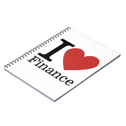 I ❤️ Liebe Finance - Finance Department - Notebook Notizblock (Linke Seite)