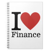 I ❤️ Liebe Finance - Finance Department - Notebook Notizblock (Vorderseite)