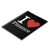I ❤️ Liebe Finance - Finance Dept. - Spirituosen Notizblock (Linke Seite)