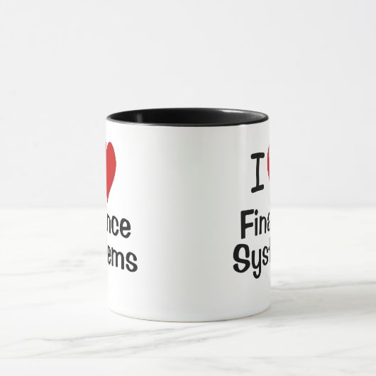 I Liebe Finance Systems Accountant Manager Zitat Tasse (Zentrum)