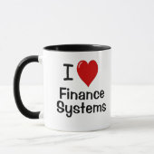 I Liebe Finance Systems Accountant Manager Zitat Tasse (Links)