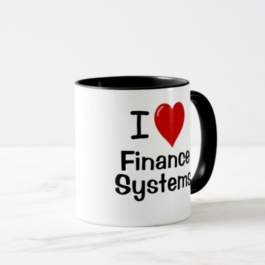 I Liebe Finance Systems Accountant Manager Zitat Tasse (VorderseiteRechts)