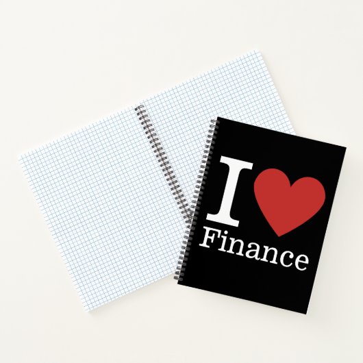 I ❤️ Liebe Finanzen - Finanzabteilung NOTEBOOK Notizblock (Innenseite)