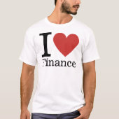I ❤️ Liebe Finanzen (für Arbeitnehmer) KUNSTBAR T-Shirt (Vorderseite)