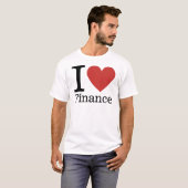 I ❤️ Liebe Finanzen (für Arbeitnehmer) KUNSTBAR T-Shirt (Vorne ganz)