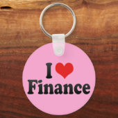 I Liebe Finanzen Schlüsselanhänger (Vorderseite)