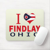 I Liebe Findlay, Ohio Mousepad (Mit Mouse)