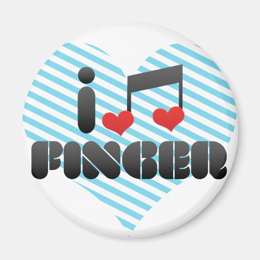 I Liebe Finger Magnet (Vorne)