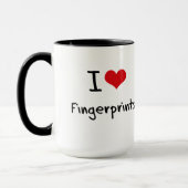 I Liebe-Fingerabdrücke Tasse (Links)