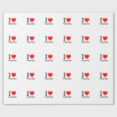 I Liebe Fingerflips Geschenkpapier (Flach)