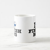 I Liebe Finnische Jungen Kaffeetasse (Mittel)