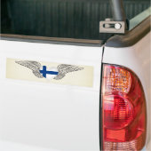 I Liebe Finnland - Flügel Autoaufkleber (Auf Lkw)