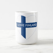 I LIEBE-FINNLAND-HERZ KAFFEETASSE (Mittel)