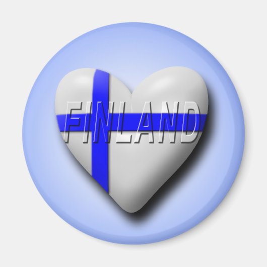 I Liebe Finnland Magnet (Vorne)