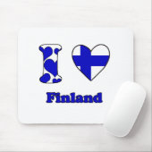 I Liebe Finnland Mousepad (Mit Mouse)