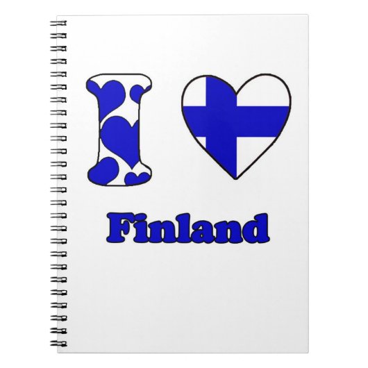 I Liebe Finnland Notizblock (Vorderseite)