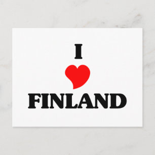 I Liebe Finnland Postkarte