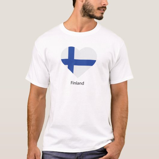 I Liebe Finnland T-Shirt (Vorderseite)