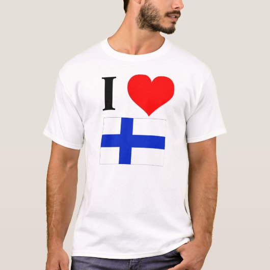 I Liebe Finnland T-Shirt (Vorderseite)