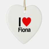 i Liebe fiona Keramik Ornament (Rechts)