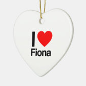 i Liebe fiona Keramik Ornament (Links)