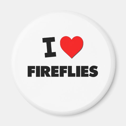 I Liebe Fireflies Magnet (Vorne)