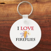 I Liebe Fireflies Schlüsselanhänger (Vorderseite)