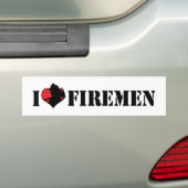 I Liebe Firemen Autoaufkleber (Auf Auto)