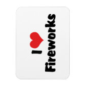 I Liebe Fireworks Magnet (Vertikal)
