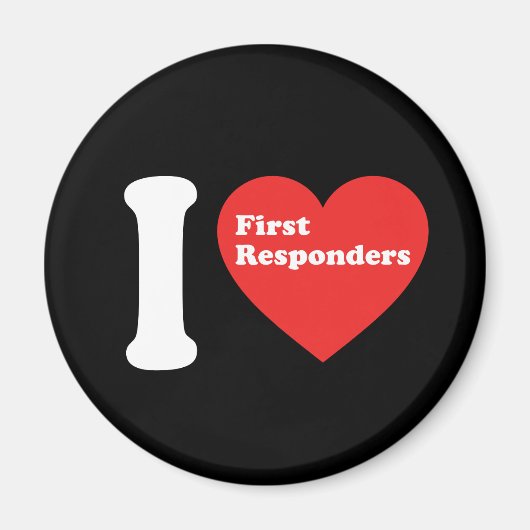 I Liebe First Responder Magnet (Vorne)