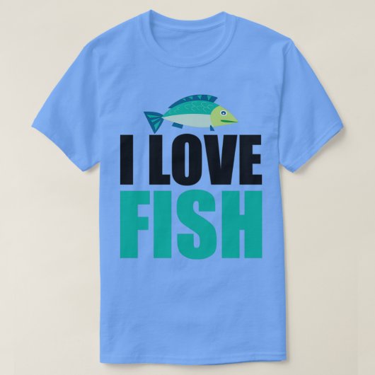 I Liebe Fisch 5 T-Shirt (Design vorne)