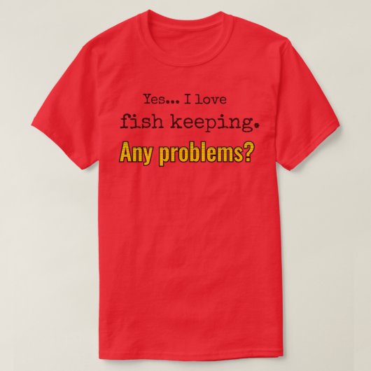 I Liebe Fisch Behaltend 1 T-Shirt (Design vorne)