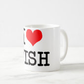 I Liebe-Fisch-Tasse Kaffeetasse (VorderseiteRechts)