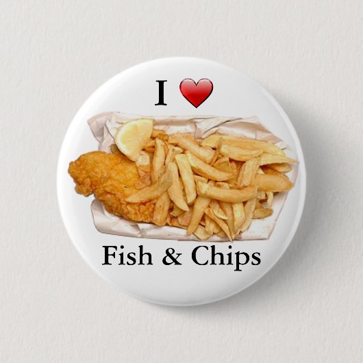 I Liebe-Fisch und Button (Vorderseite)
