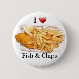 I Liebe-Fisch und Button