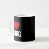 I Liebe Fischerei Geschenke für Kinder Fischen Män Kaffeetasse (Vorderseite Links)