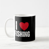 I Liebe Fischerei Geschenke für Kinder Fischen Män Kaffeetasse (Links)