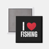 I Liebe Fischerei Geschenke für Kinder Fischen Män Magnet (Vorderseite/Rückseite)