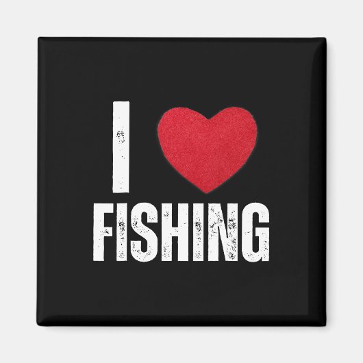 I Liebe Fischerei Geschenke für Kinder Fischen Män Magnet (Vorne)