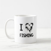 I Liebe-Fischerei Kaffeetasse (Links)