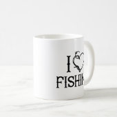 I Liebe Fischerei Kaffeetasse (VorderseiteRechts)
